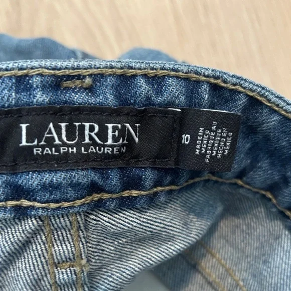 Ralph Lauren Women's Relaxed Distressed Denim Jeans - Picture 9 of 12